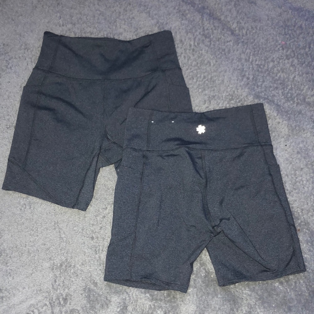 Tek Gear gray biker shorts, never worn, size small